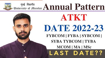 Annual ATKT Form IDOL Mumbai University 2022