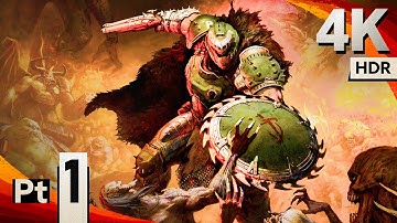 Doom: The Dark Ages [4K/60fps HDR] (100%, All Collectibles, Nightmare) Part 1 - Village of Khalim