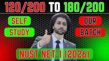 How to Get 180/200 in NUST NET 1 I NUST Test 2026 Preparation I NUST University Entry Test Prep 2026