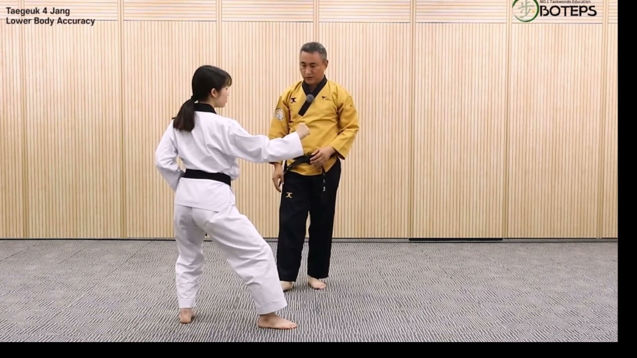 Chi tiết chuyển động cơ thể khi thực hiện quyền Taekwondo số 4