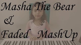Faded  Masha And The Bear  Keyboard