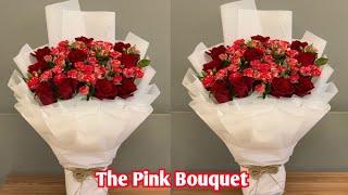 How to make a  natural flower bouquet || The pink Bouquet #flowers #flowersofinstagram