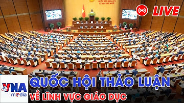 🔴TRỰC TIẾP: QUỐC HỘI THẢO LUẬN VỀ LĨNH VỰC GIÁO DỤC - VNAMedia