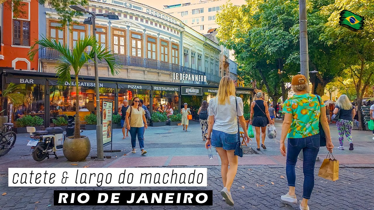 🇧🇷 Walking in LARGO DO MACHADO & CATETE — Rio de Janeiro, Brazil — 2025 【 4K UHD 】
