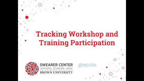 How to Create a Training Event on BrownEngage