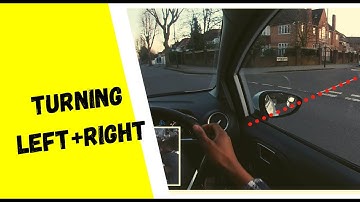 TURNING LEFT AND RIGHT into side road: UK Driving with reference points // POV driving talkthrough