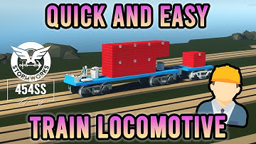 Hoe je een eenvoudige LOCOMOTIEF bouwt in Stormworks (uitleg van de ingenieur)