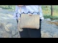 كروشيه شنطة بسيطة  بخيط القيطان  _ How to make a crochet bag for beginners