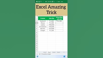 Excel Tips #short #shorts #shortvideo #shortsvideo #youtubeshorts #youtube #viral #viralvideo #yt