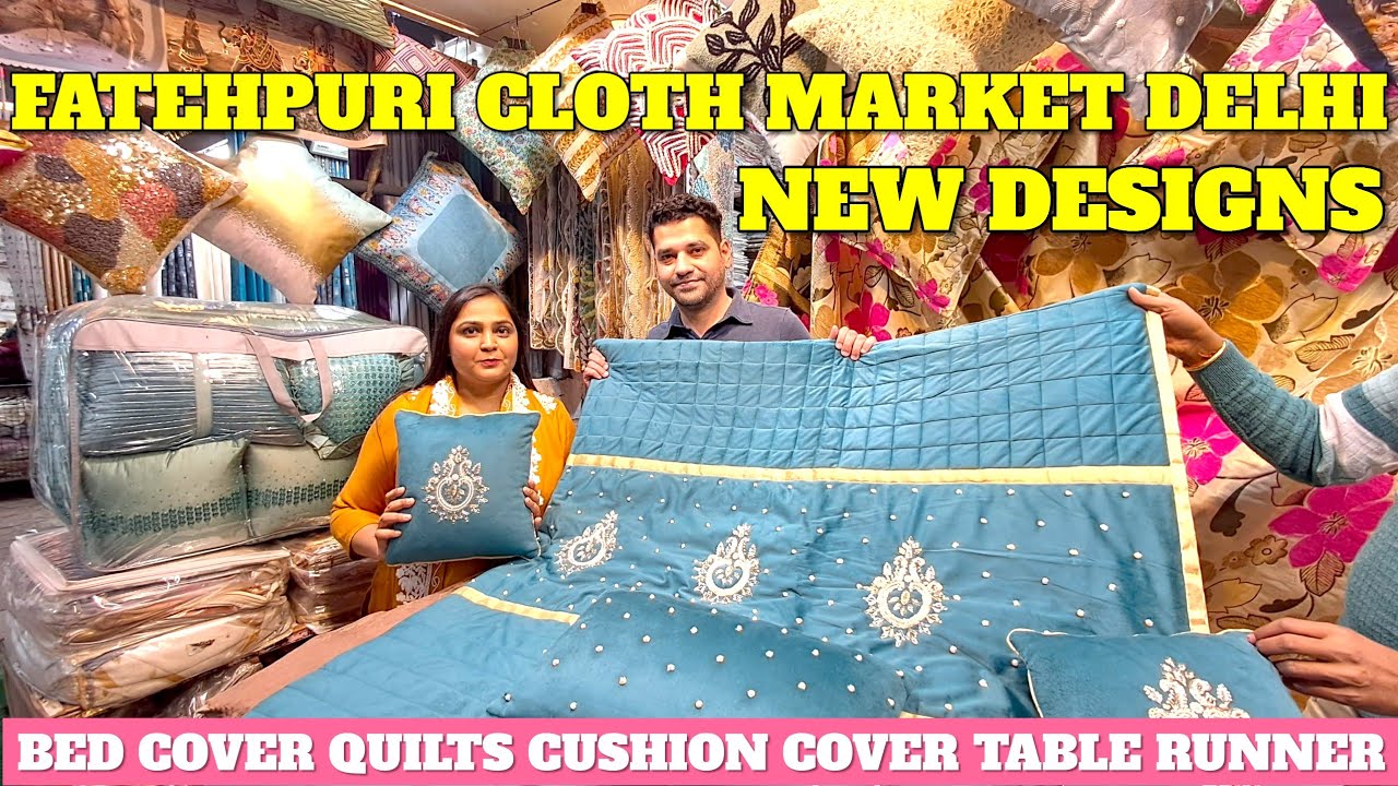 Fatehpuri Cloth Market 🔥 Chandni Chowk Delhi | Buy Blanket, Quilts & Bedsheets at Factory Prices