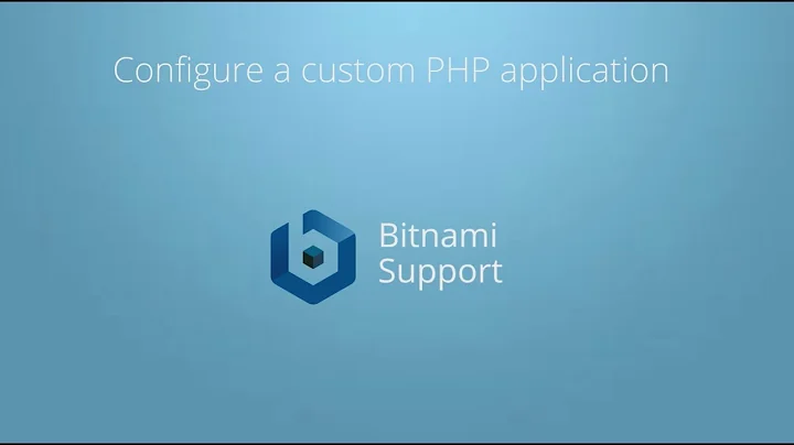 Configure a custom PHP application