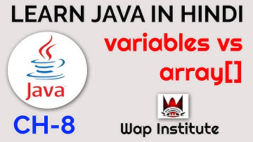 java variables vs array hosted by wap institute powered by sweetus media er saurav
