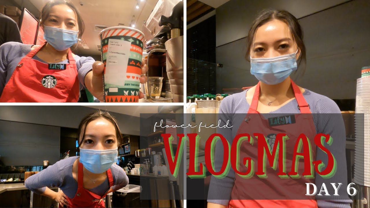 VLOGMAS DAY 6: starbucks from a barista’s POV... go to work with me ...