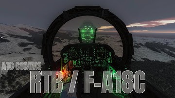 F/A-18C RTB with ATC – Final Approach & Landing in DCS World