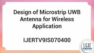 Design of Microstrip UWB Antenna for Wireless Application