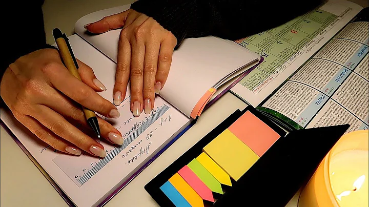 ASMR 📓 Listen while Study ✍🏼 Unintelligible Whisper (Lunar calendar planning)