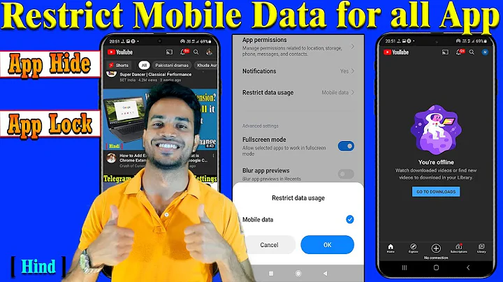 How to restrict app data in Mobile | Restrict App Data in Realme, Redmi, Oppo,Vivo | App Lock & Hide