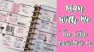 Plan With Me! | Horizontal Happy Planner | The Coffee Monsterz Co!