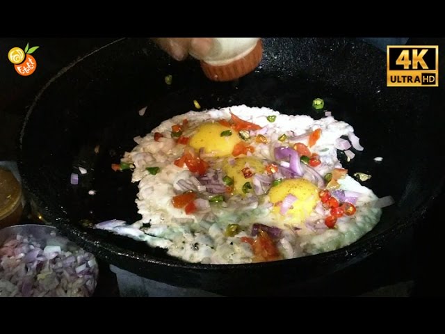 Half Egg Fry - Street Food India - Indian Street Food 2017 | Food Fatafat