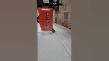 5 AXIS CNC MACHINE ROUTING SOILD SURFACE - Glacier White Corian #custom #satisfying #retail #cnc