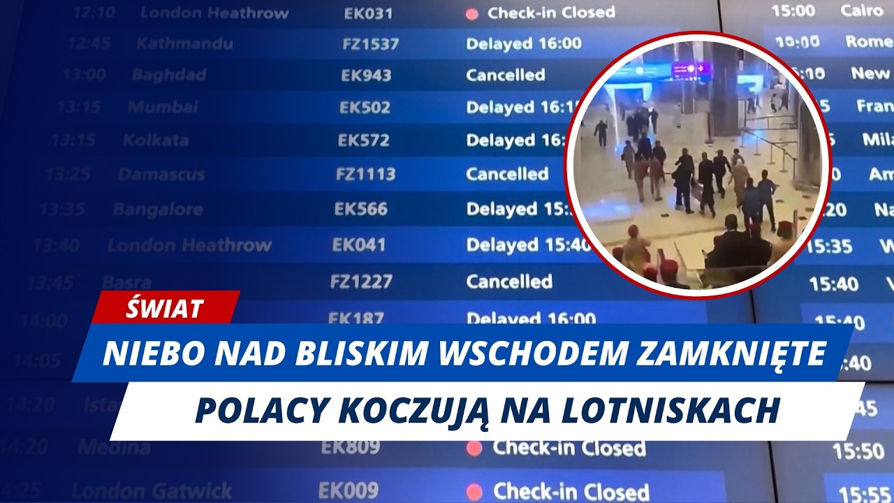 POLSCY TURYŚCI UTKNĘLI NA LOTNISKACH!
