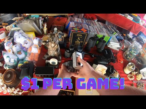 This Vendor Would NOT Budge At The Flea Market.. Video Game Score!