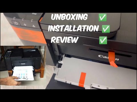 canon e4570 printer unboxing Installation review