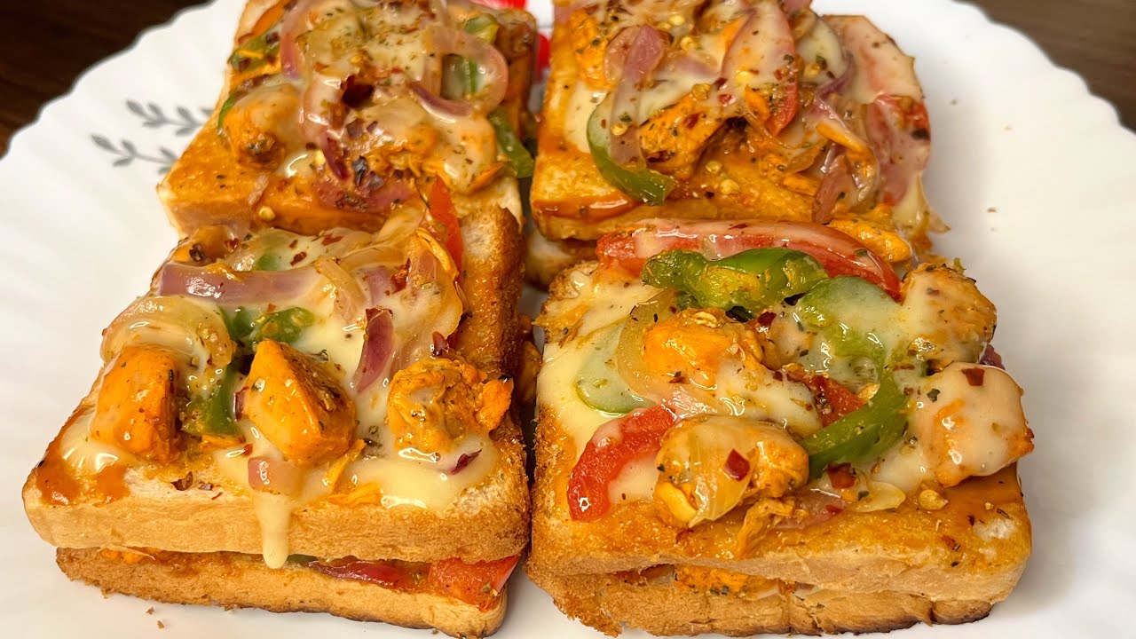 রমজান ইফতার স্পেশাল  সুস্বাদু পিজ্জা স্যান্ডউইচ রেসিপি। bread pizza sandwiches recipe