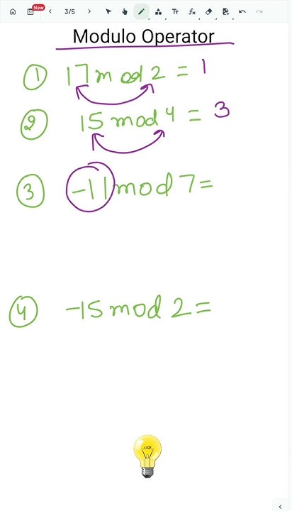 Modulo Operator Examples #Congruencemodulo #Congruence modulom # ...