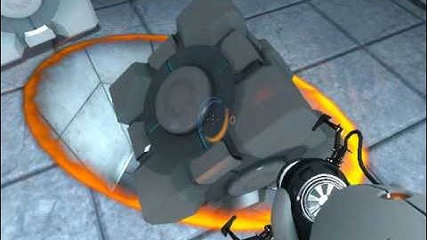 Your Aperture Science Weighted Cube is too fat to enter this portal.