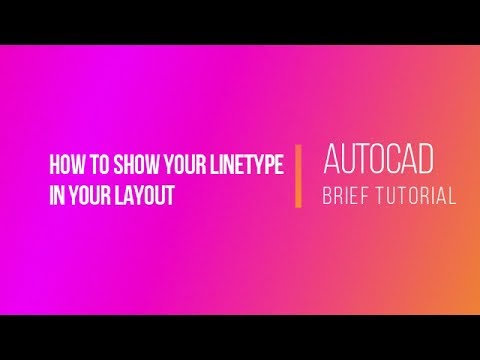 Linetype missing in layout autocad - YouTube