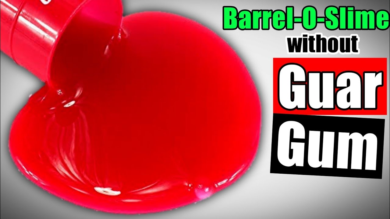 NO GUAR GUM BARREL-O-SLIME👅🎧 How to make Jiggly Water Barrel-O-Slime without Borax at home