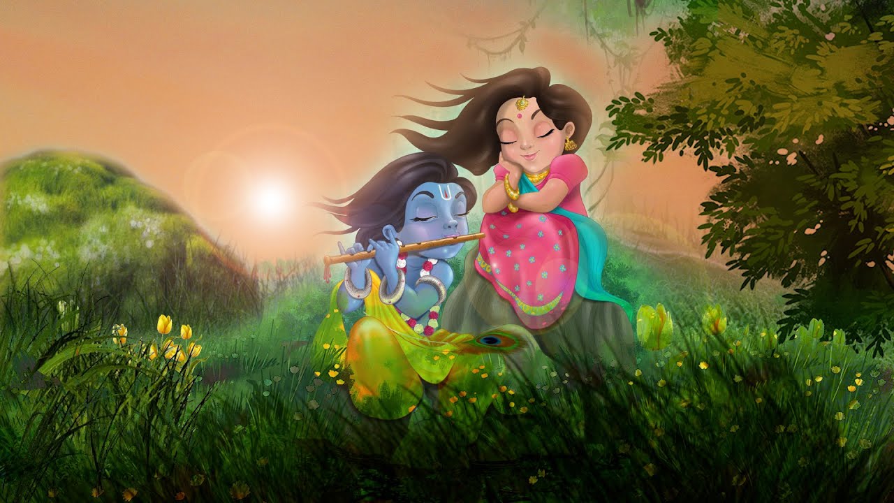 Krishna Playing Flute In Vrindavan Part Two Relaxing Music