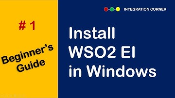 1 - WSO2 EI Tutorial | Installing WSO2 Enterprise Integrator in Windows