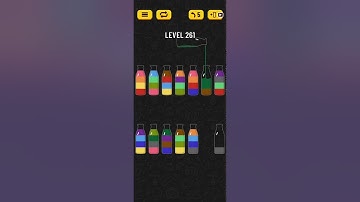 Soda Sort Puzzle Level 261 Walkthrough Solution Android/iOS
