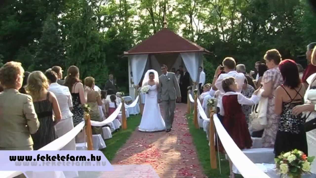 Fekete Farm esküvő sátorban Réka & Szabi - YouTube