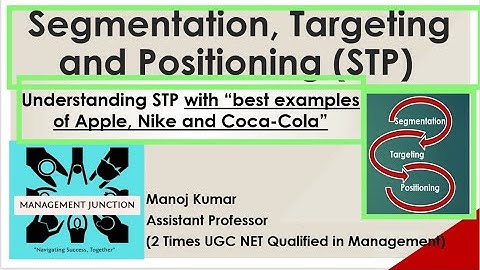 Market Segmentation, Targeting and Positioning (STP) | BBA | B.COM | MBA | UGC-NET/JRF| Examples |