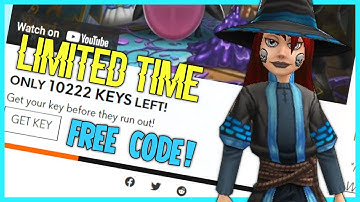LIMITED TIME FREE CODE OUTFIT! ACT FAST! | Wizard101 & Alienware Arena!