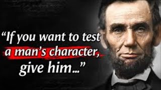 Abraham Lincoln - Life Lessons that are Really Worth Listening To