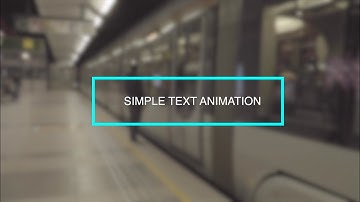 Simple TEXT Animation in Adobe After Effect cc 2019