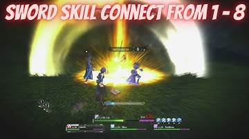 Sword Art Online Alicization Lycoris Sword Skill Connect 1 to 8
