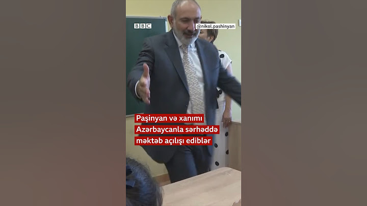 Paşinyan və xanımı Azərbaycanla sərhəddə məktəb açılışı ediblər