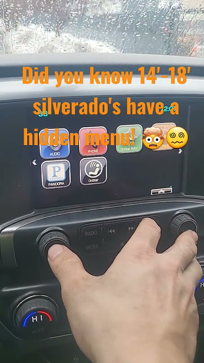 Silverado's & GMC radio menu!#automobile #chevrolet #radio #secret #youtubeshorts #didyouknow