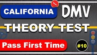 🛑 California DMV Practice Test 10 | Road Sign & Rules Quiz! 🚙