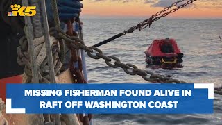 Fisherman missing for 13 days found alive in raft off of Washington coast
