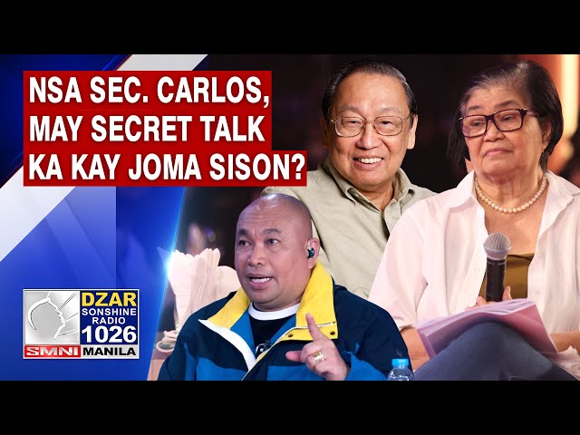 NSA Sec. Carlos, may secret talk kay Joma?