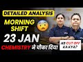 JEE Main 2026 : 23 January Shift 1 Chemistry Analysis | Paper Level, Weightage, Cutoff | eSaral