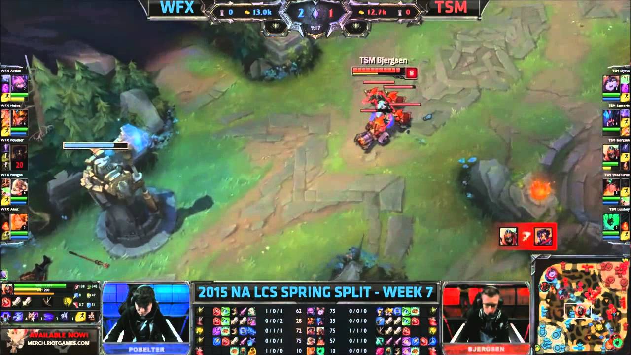 Bjergsen 1v1s Pobelter (TSM vs WFX)