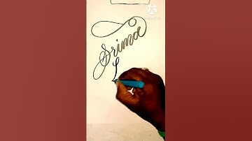 name writing/ srima pugazh #shorts #calligraphy #art #cursive #letters #trending #write #ytshorts