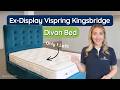 Vispring King Size - CLEARANCE - Ex-Showroom - Plush Teal Achilles Headboard and Kingsbridge Divan Bed Video1